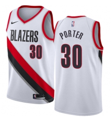 Women's Nike Portland Trail Blazers #30 Terry Porter Swingman White Home NBA Jersey - Association Edition