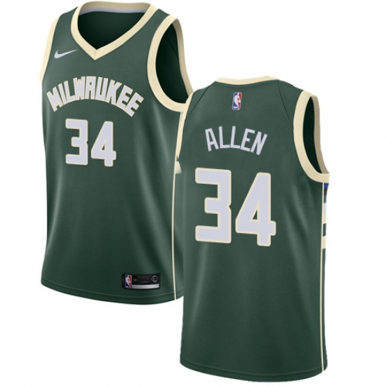 Youth Nike Milwaukee Bucks #34 Ray Allen Swingman Green Road NBA Jersey ...