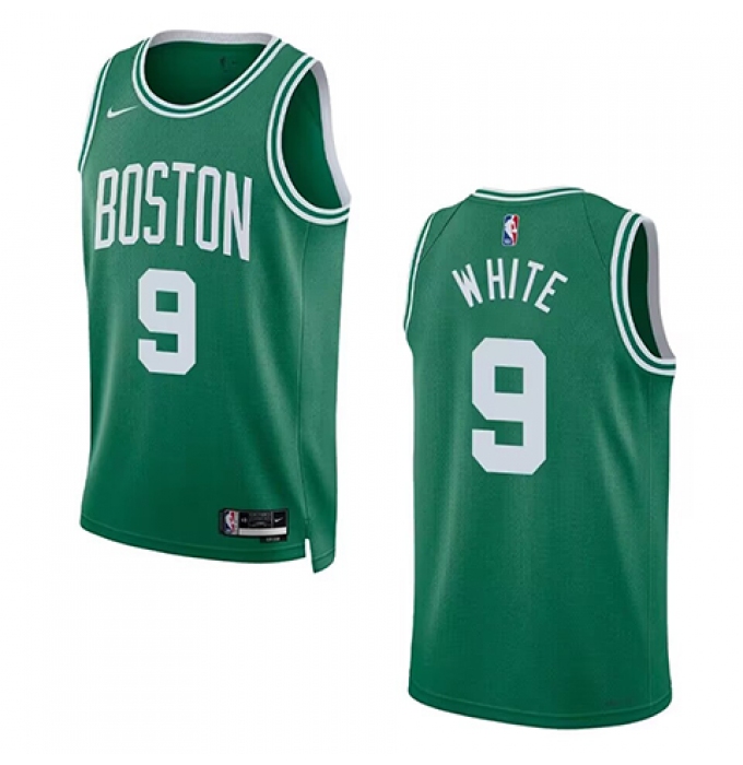 Men's Boston Celtics #9 Derick White Green 2023 Draft Icon Edition Stitched Basketball Jersey