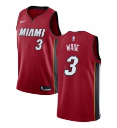 Youth Nike Miami Heat #3 Dwyane Wade Swingman Red NBA Jersey Statement Edition