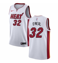 Women's Nike Miami Heat #32 Shaquille O'Neal Authentic NBA Jersey - Association Edition