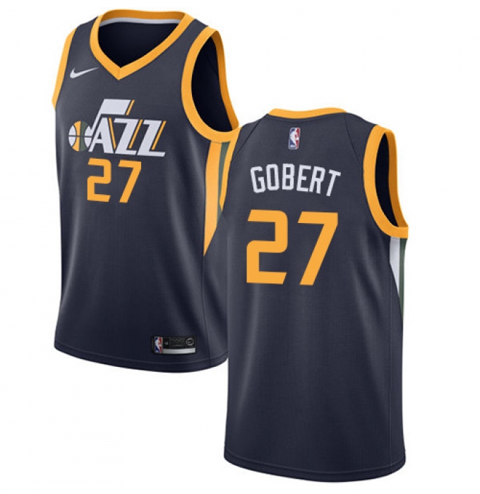 Men's Nike Utah Jazz #27 Rudy Gobert Swingman Navy Blue Road NBA Jersey - Icon Edition