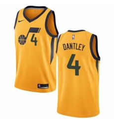 Youth Nike Utah Jazz #4 Adrian Dantley Swingman Gold NBA Jersey Statement Edition