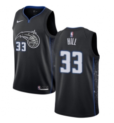 Men's Nike Orlando Magic #33 Grant Hill Swingman Black NBA Jersey - City Edition