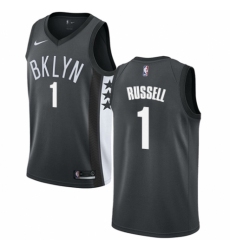 Youth Nike Brooklyn Nets #1 D'Angelo Russell Swingman Gray NBA Jersey Statement Edition