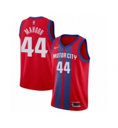 Youth Detroit Pistons #44 Rick Mahorn Swingman Red Basketball Jersey - 2019 20 City Edition