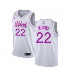Women's Nike Minnesota Timberwolves #22 Andrew Wiggins White Swingman Jersey - Earned Edition