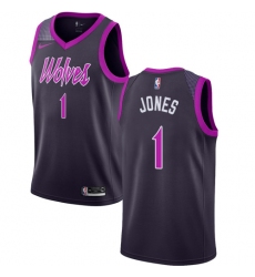 Women's Nike Minnesota Timberwolves #1 Tyus Jones Swingman Purple NBA Jersey - City Edition