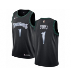 Youth Nike Minnesota Timberwolves #1 Tyus Jones Swingman Black Hardwood Classics Jersey