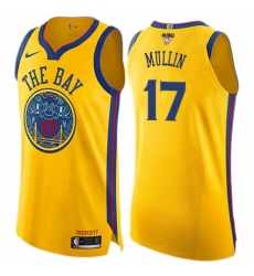 Women's Nike Golden State Warriors #17 Chris Mullin Swingman Gold 2018 NBA Finals Bound NBA Jersey - City Edition