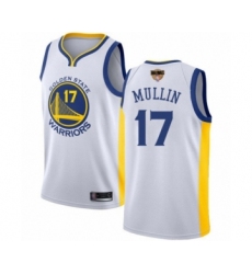 Youth Golden State Warriors #17 Chris Mullin Swingman White 2019 Basketball Finals Bound Basketball Jersey - Association Edition