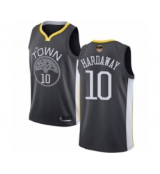Men's Golden State Warriors #10 Tim Hardaway Swingman Black 2019 Basketball Finals Bound Basketball Jersey - Statement Edition