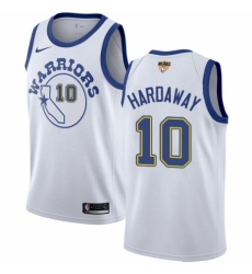 Youth Nike Golden State Warriors #10 Tim Hardaway Authentic White Hardwood Classics 2018 NBA Finals Bound NBA Jersey
