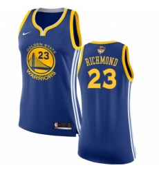 Women's Nike Golden State Warriors #23 Mitch Richmond Swingman Royal Blue Road 2018 NBA Finals Bound NBA Jersey - Icon Edition