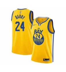 Women's Golden State Warriors #24 Rick Barry Swingman Gold Finished Basketball Jersey - Statement Edition