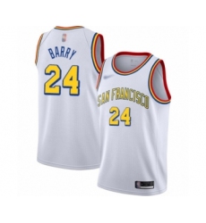 Youth Golden State Warriors #24 Rick Barry Swingman White Hardwood Classics Basketball Jersey - San Francisco Classic Edition