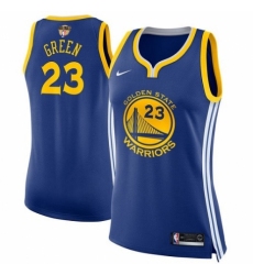 Women's Nike Golden State Warriors #23 Draymond Green Authentic Royal Blue Road 2018 NBA Finals Bound NBA Jersey - Icon Edition