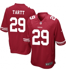 Men's Nike San Francisco 49ers #29 Jaquiski Tartt Game Red Team Color NFL Jersey