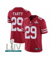 Men's San Francisco 49ers #29 Jaquiski Tartt Red Team Color Vapor Untouchable Limited Player Super Bowl LIV Bound Football Jersey
