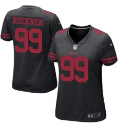 Women's Nike San Francisco 49ers #99 DeForest Buckner Game Black Alternate NFL Jersey