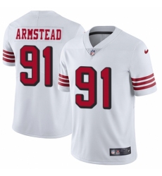 Youth Nike San Francisco 49ers #91 Arik Armstead Limited White Rush Vapor Untouchable NFL Jersey