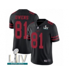 Men's San Francisco 49ers #81 Terrell Owens Black Alternate Vapor Untouchable Limited Player Super Bowl LIV Bound Football Jersey