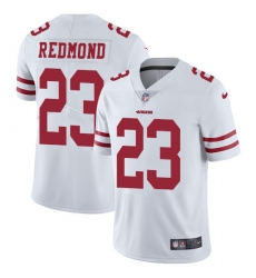 Youth Nike San Francisco 49ers #23 Will Redmond Elite White NFL Jersey
