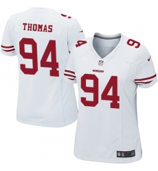 Women's Nike San Francisco 49ers #94 Solomon Thomas Game White NFL Jersey