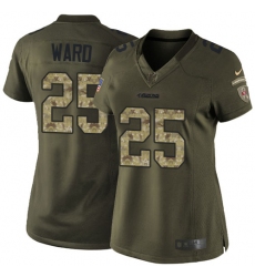 Women's Nike San Francisco 49ers #25 Jimmie Ward Elite Green Salute to Service NFL Jersey