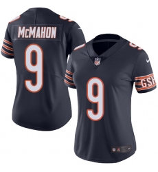 Women's Nike Chicago Bears #9 Jim McMahon Elite Navy Blue Team Color NFL Jersey