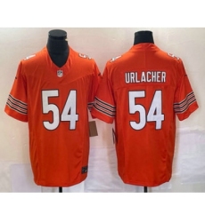 Men's Nike Chicago Bears #54 Brian Urlacher Orange 2023 FUSE Vapor Limited Stitched Jersey