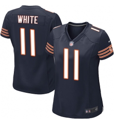 Women's Nike Chicago Bears #11 Kevin White Game Navy Blue Team Color NFL Jersey
