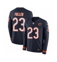 Youth Nike Chicago Bears #23 Kyle Fuller Limited Navy Blue Therma Long Sleeve NFL Jersey
