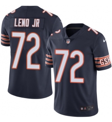 Youth Nike Chicago Bears #72 Charles Leno Elite Navy Blue Team Color NFL Jersey