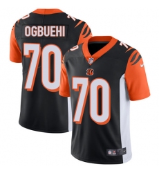 Youth Nike Cincinnati Bengals #70 Cedric Ogbuehi Vapor Untouchable Limited Black Team Color NFL Jersey