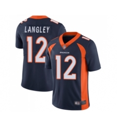 Men's Denver Broncos #12 Brendan Langley Navy Blue Alternate Vapor Untouchable Limited Player Football Jersey