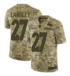 Men's Nike Denver Broncos #27 Brendan Langley Limited Camo 2018 Salute to Service NFL Jersey