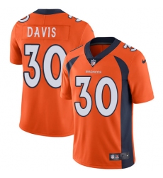 Youth Nike Denver Broncos #30 Terrell Davis Elite Orange Team Color NFL Jersey