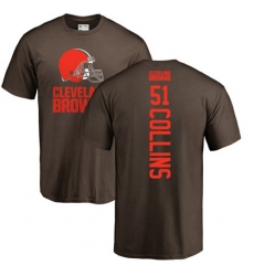 NFL Nike Cleveland Browns #51 Jamie Collins Brown Backer T-Shirt