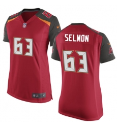 Women's Nike Tampa Bay Buccaneers #63 Lee Roy Selmon Game Red Team Color NFL Jersey