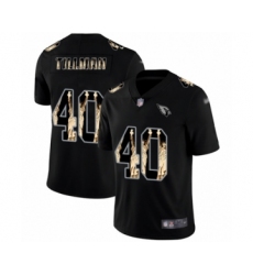 Men's Arizona Cardinals #40 Pat Tillman Limited Black Statue of Liberty Football Jersey