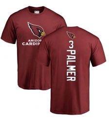 NFL Nike Arizona Cardinals #3 Carson Palmer Maroon Backer T-Shirt