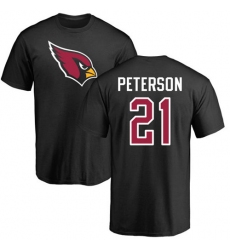 NFL Nike Arizona Cardinals #21 Patrick Peterson Black Name & Number Logo T-Shirt