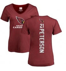 NFL Women's Nike Arizona Cardinals #21 Patrick Peterson Maroon Backer T-Shirt