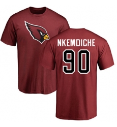 NFL Nike Arizona Cardinals #90 Robert Nkemdiche Maroon Name & Number Logo Personalized T-Shirt