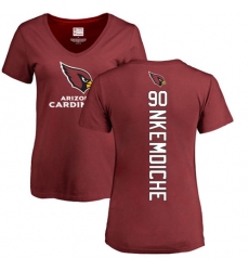 NFL Women's Nike Arizona Cardinals #90 Robert Nkemdiche Maroon Backer T-Shirt
