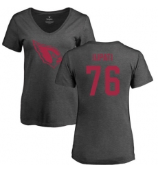 NFL Women's Nike Arizona Cardinals #76 Mike Iupati Ash One Color T-Shirt