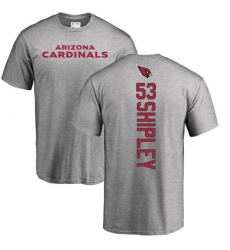 NFL Nike Arizona Cardinals #53 A.Q. Shipley Ash Backer T-Shirt