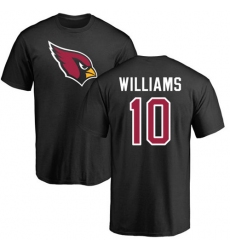 NFL Nike Arizona Cardinals #10 Chad Williams Black Name & Number Logo T-Shirt