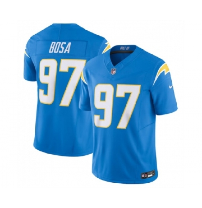 Men's Nike Los Angeles Chargers #97 Joey Bosa Blue 2023 F.U.S.E. Vapor Untouchable Limited Stitched Jersey